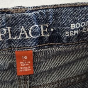 Children's Place Denim Bootcut Jeans in Classic Blue